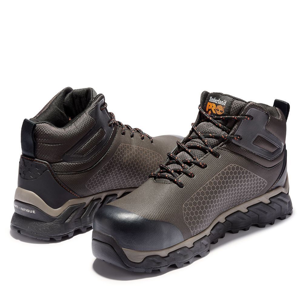 Botas de Trabajo Timberland Hombre Pro® Ridgecomp Toe Marrones Oscuro - Chile AYR-568970